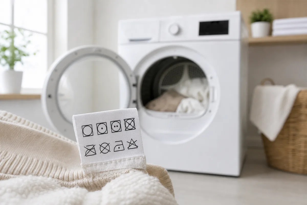 Pictogramme sèche-linge : lire les logos des étiquettes textiles